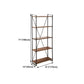 Home Office Etagere Bookshelf Modern Bookcase with Rectangle Shelves