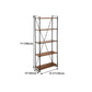 Home Office Etagere Bookshelf Modern Bookcase with Rectangle Shelves