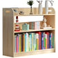 Natural Urban Etagere Bookshelf Oak Wood Open Bookcase for Home 31.5"L x 10.6"W x 27.6"H Clearhalo 'Bookcases' 'furn' 'furn_bookcases' 'Furniture' 'Office Furniture' 5180400