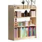 Natural Urban Etagere Bookshelf Oak Wood Open Bookcase for Home 31.5"L x 10.6"W x 37.4"H Clearhalo 'Bookcases' 'furn' 'furn_bookcases' 'Furniture' 'Office Furniture' 5180405
