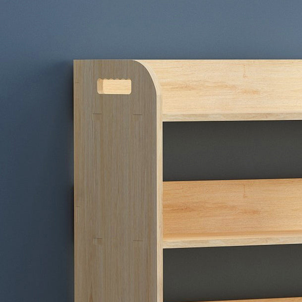 Natural Urban Etagere Bookshelf Oak Wood Open Bookcase for Home Clearhalo 'Bookcases' 'furn' 'furn_bookcases' 'Furniture' 'Office Furniture' 5180408