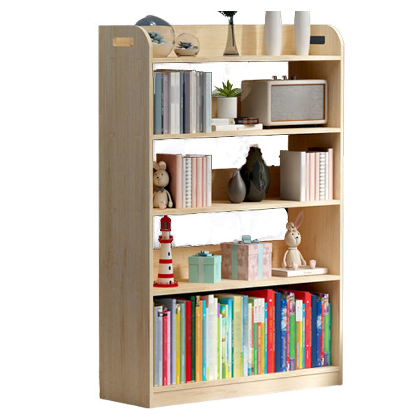 Natural Urban Etagere Bookshelf Oak Wood Open Bookcase for Home 31.5"L x 10.6"W x 47.2"H Clearhalo 'Bookcases' 'furn' 'furn_bookcases' 'Furniture' 'Office Furniture' 5180411