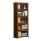 Contemporary Style Wood Bookcase Closed Back Bookshelf with Door for Home
