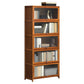 Contemporary Style Wood Bookcase Closed Back Bookshelf with Door for Home