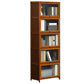 Contemporary Style Wood Bookcase Closed Back Bookshelf with Door for Home