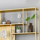 Home Office Etagere Bookcase Modern Metal Bookshelf with Rectangle Shelves