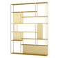 Home Office Etagere Bookcase Modern Metal Bookshelf with Rectangle Shelves