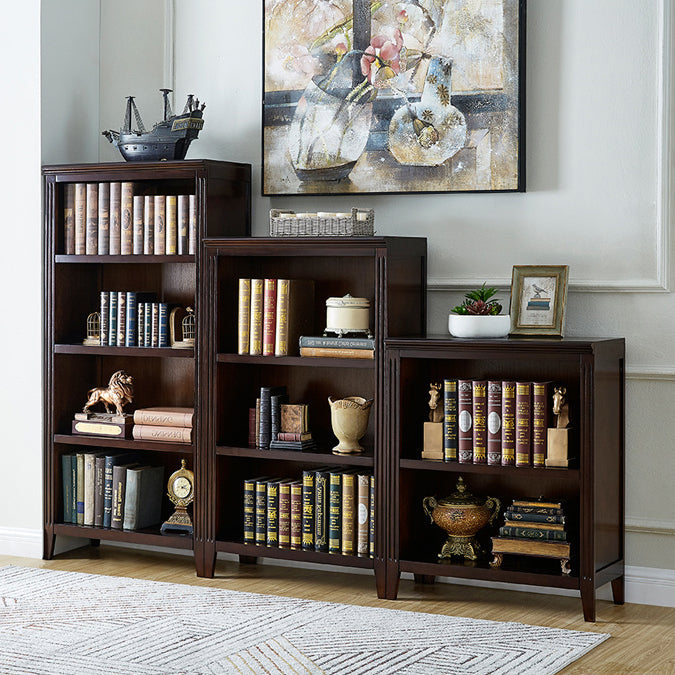 Solid Wood Standard Bookcase Modern Home Bookshelf with Rectangle Shelves Clearhalo 'Bookcases' 'furn' 'furn_bookcases' 'Furniture' 'Office Furniture' 5180557