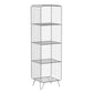 Moderne Style Bookshelf Standard geschlossener Back Metal -Bücherregal für Zuhause