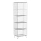 Moderne Style Bookshelf Standard geschlossener Back Metal -Bücherregal für Zuhause