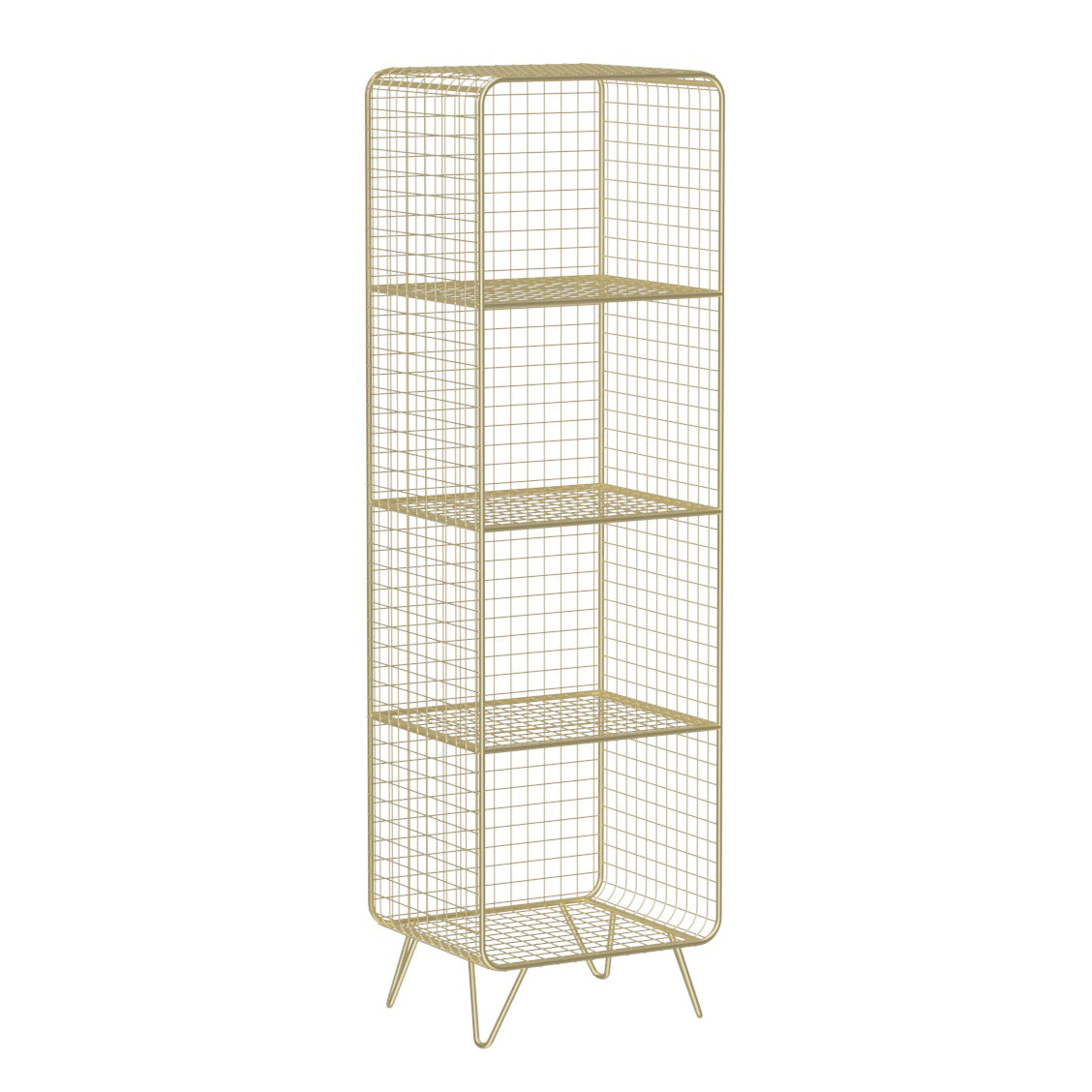 Modern Style Bookshelf Standard Closed Back Metal Bookshelf for Home