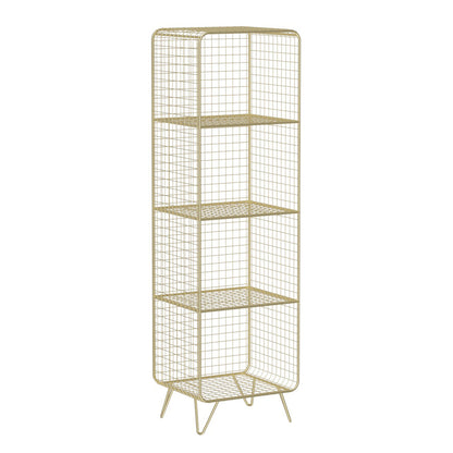 Moderne Style Bookshelf Standard geschlossener Back Metal -Bücherregal für Zuhause