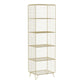 Moderne Style Bookshelf Standard geschlossener Back Metal -Bücherregal für Zuhause