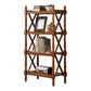Solid Wood Standard Bookcase Modern Fixed Bookshelf for Home Office