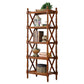 Solid Wood Standard Bookcase Modern Fixed Bookshelf for Home Office