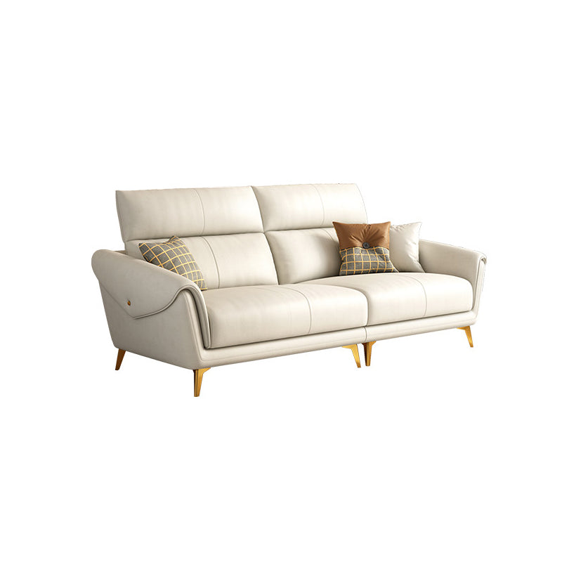 Faux lederen bank 37,40 "D x 37.40" H Flaar La Vared Arm Sofa voor woonkamer