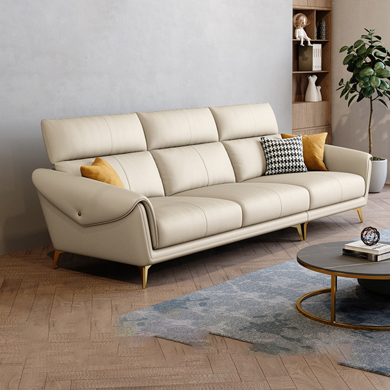 Sofá de cuero falso 37.40 "D x 37.40" H Sofá de brazo acampanado para sala de estar