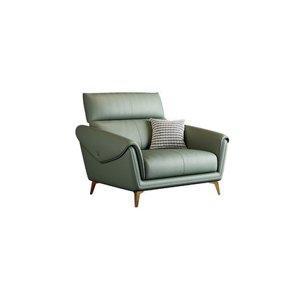 Faux lederen bank 37,40 "D x 37.40" H Flaar La Vared Arm Sofa voor woonkamer