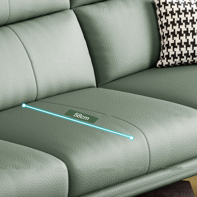 Faux lederen bank 37,40 "D x 37.40" H Flaar La Vared Arm Sofa voor woonkamer