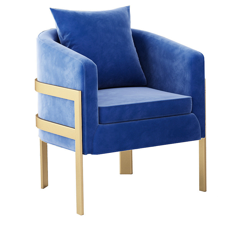 リビングルーム28.35 "のタイトな背中のあるベルベット傾斜腕ソファ