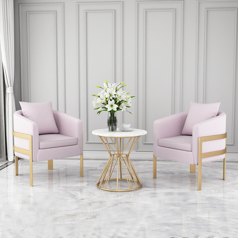 リビングルーム28.35 "のタイトな背中のあるベルベット傾斜腕ソファ