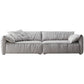Sofá de sofá de brazo superior de almohada estándar contemporáneo con almohadas en gris