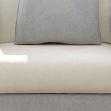 コンテンポラリーホワイトクッション標準四角い腕の固定ソファ