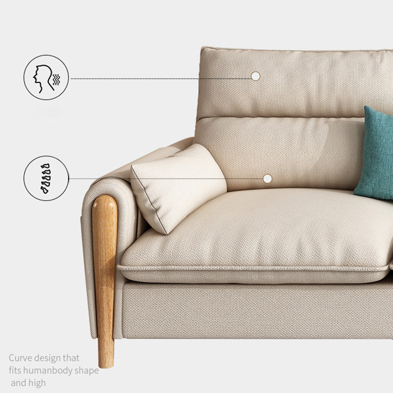 モダン縫製枕バック標準枕トップアームとストレージソファ