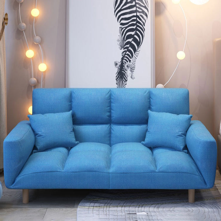 Linnen eigentijdse vierkante arm verstelbare sofa cabriolet bank voor woonkamer