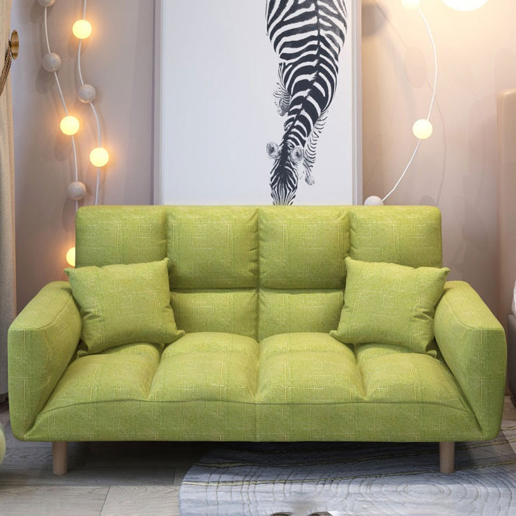 Linnen eigentijdse vierkante arm verstelbare sofa cabriolet bank voor woonkamer