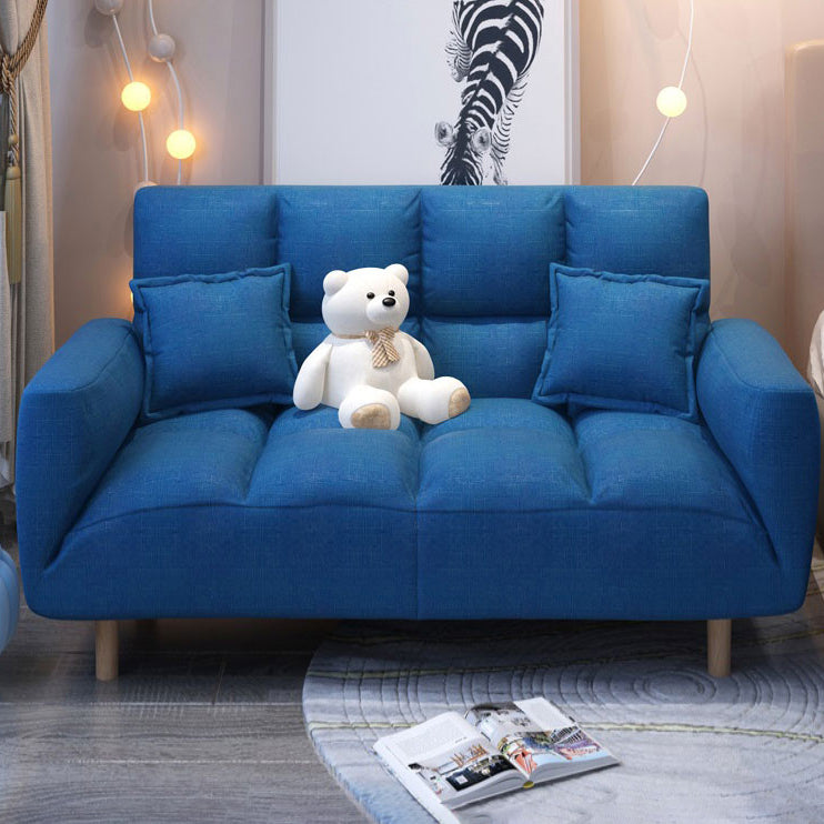 Linnen eigentijdse vierkante arm verstelbare sofa cabriolet bank voor woonkamer