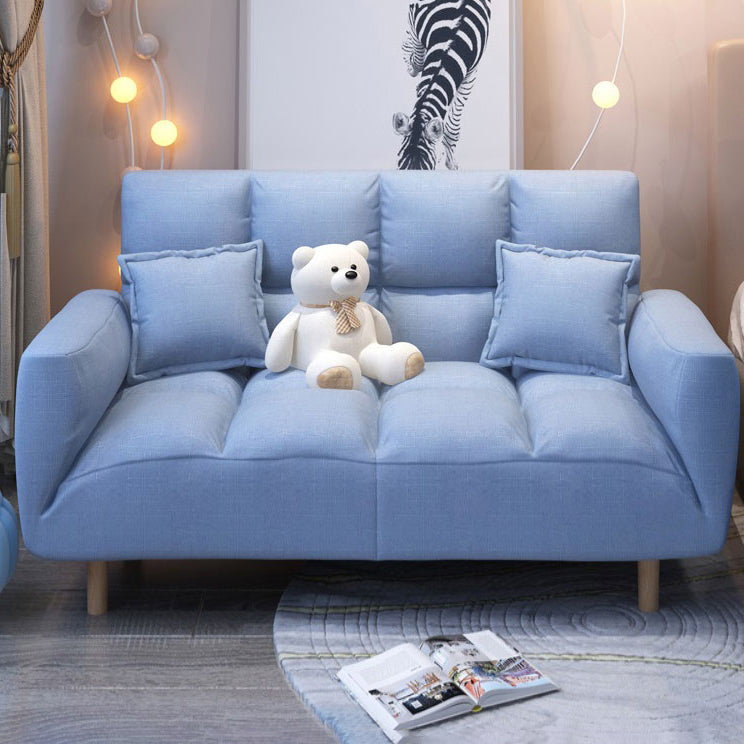 Linnen eigentijdse vierkante arm verstelbare sofa cabriolet bank voor woonkamer