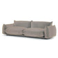 Velvet Pillow Top Arm Sofa with Pillows Back for Living Room