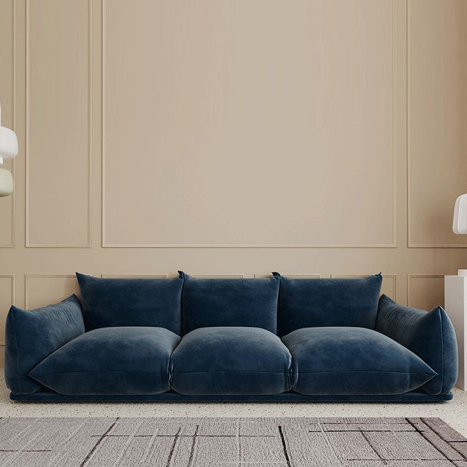 Velvet oreiller haut de canapé le bras avec oreillers en arrière pour le salon