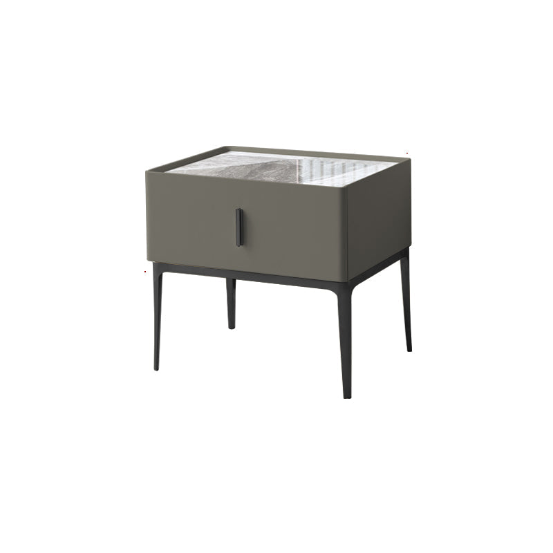 Contemporary Drawer Storage Wooden Bed Nightstand for Bedroom