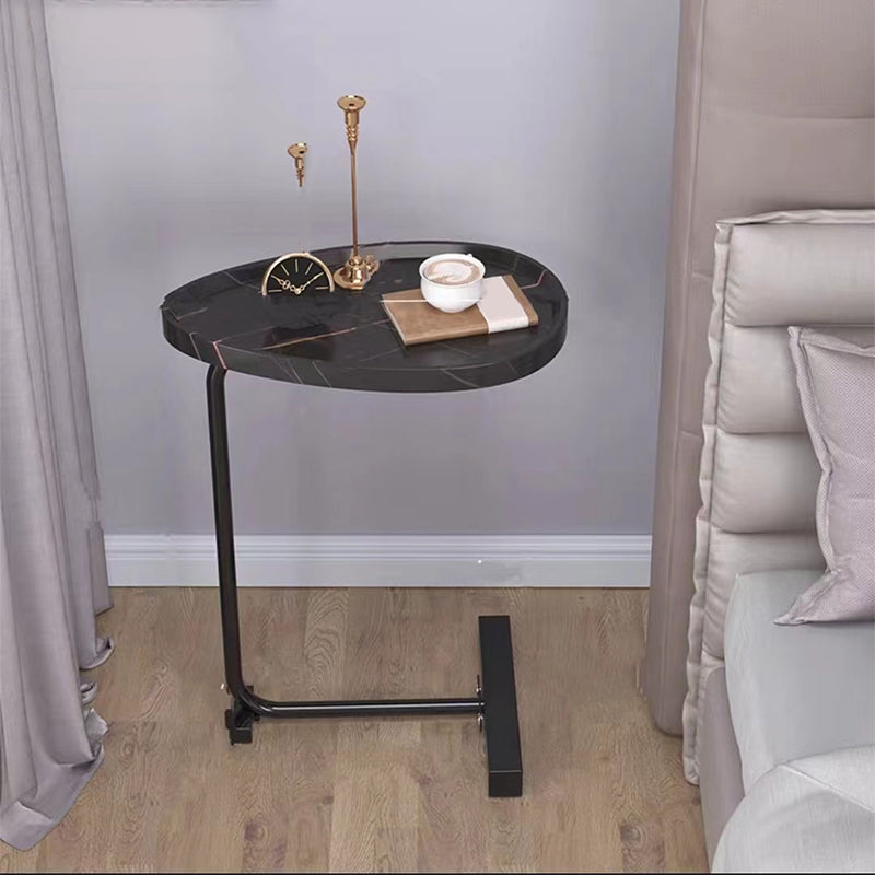 Wooden Nightstand 27.5" Tall Nightstand in Brown / White / Black Black Black Clearhalo 'Bedroom Furniture' 'furn' 'furn_night_stand' 'Furniture' 'night_stand' 'Nightstands' 5184433