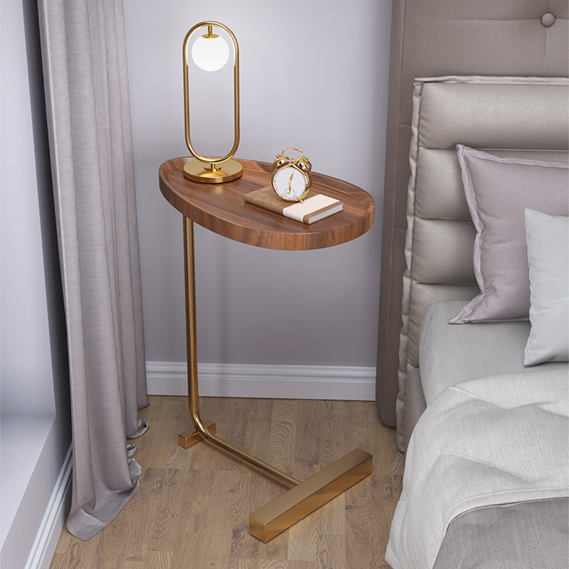 Wooden Nightstand 27.5" Tall Nightstand in Brown / White / Black Clearhalo 'Bedroom Furniture' 'furn' 'furn_night_stand' 'Furniture' 'night_stand' 'Nightstands' 5184439