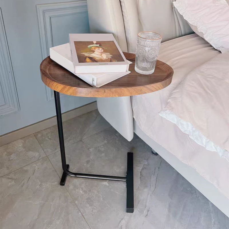 Wooden Nightstand 27.5" Tall Nightstand in Brown / White / Black Clearhalo 'Bedroom Furniture' 'furn' 'furn_night_stand' 'Furniture' 'night_stand' 'Nightstands' 5184444