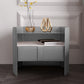 Tiroir en verre / stone Night Stand de 20,47 pouces de nuit de haut