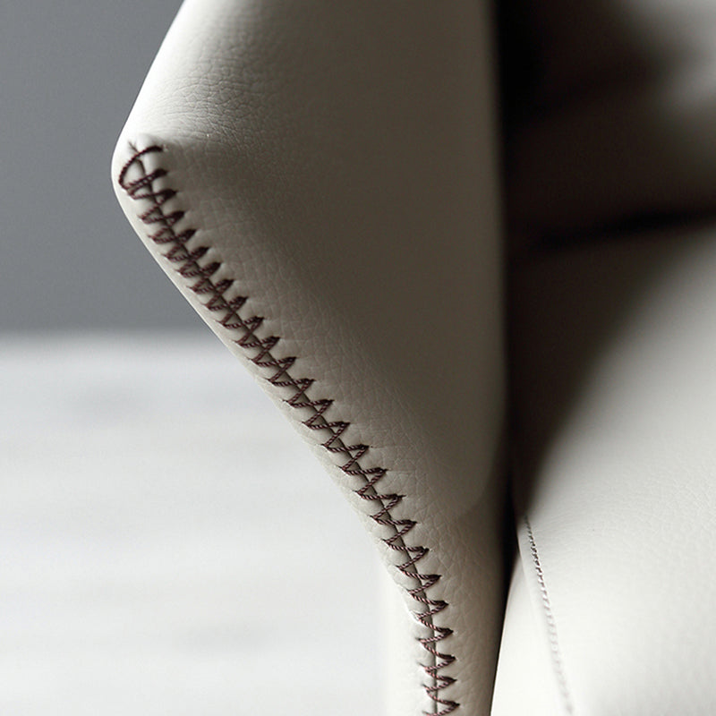 Les bras de faux cuir de couleur unie inclus pivotant avec chaise de canon à coussin