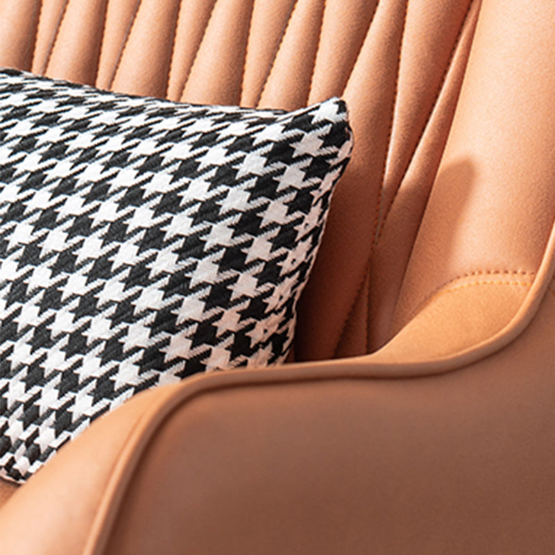 Faux lederen armstoel 31.49 "L x 27.55" W x 35.43 "H Flaarm lededarmen stoel voor woonkamer