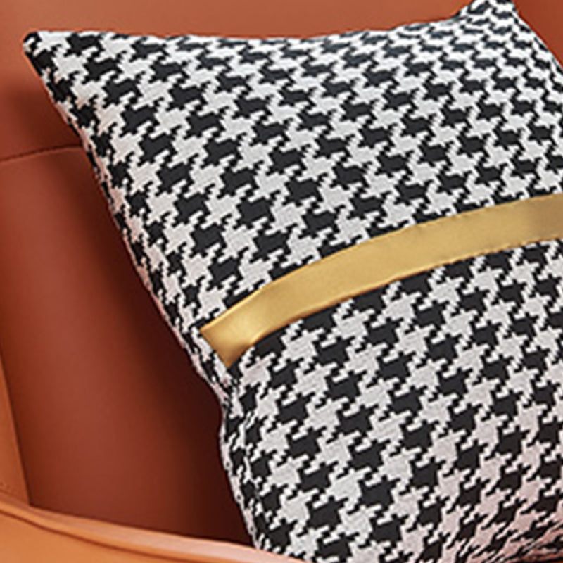 Chaise en faux cuir en cuir 30,31 "L x 37,79" W x 34,64 "H Chaise d'armes pour le salon