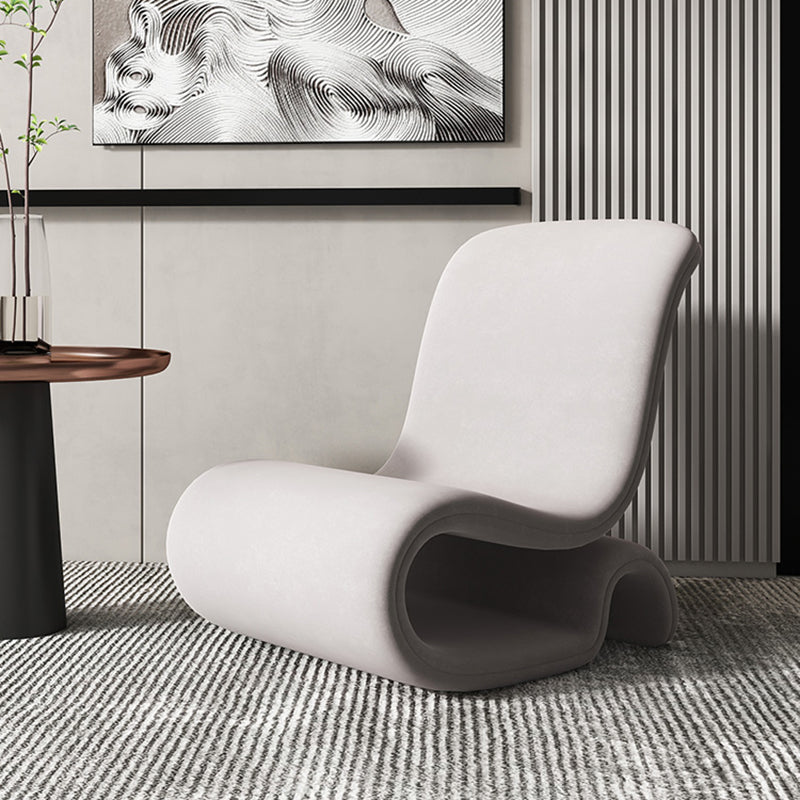 Sedia in velluto 25.97 "l x30.7" w x39.3 "H sedia a braccioless per soggiorno