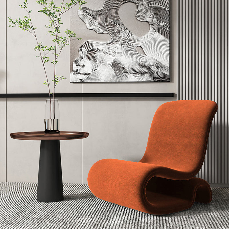 Sedia in velluto 25.97 "l x30.7" w x39.3 "H sedia a braccioless per soggiorno