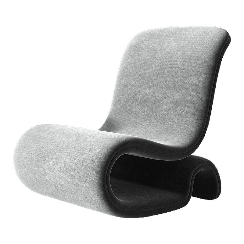 Chaise en velours 25,97 "L x30.7" W x39.3 "H Vaiseuse sans bras pour le salon