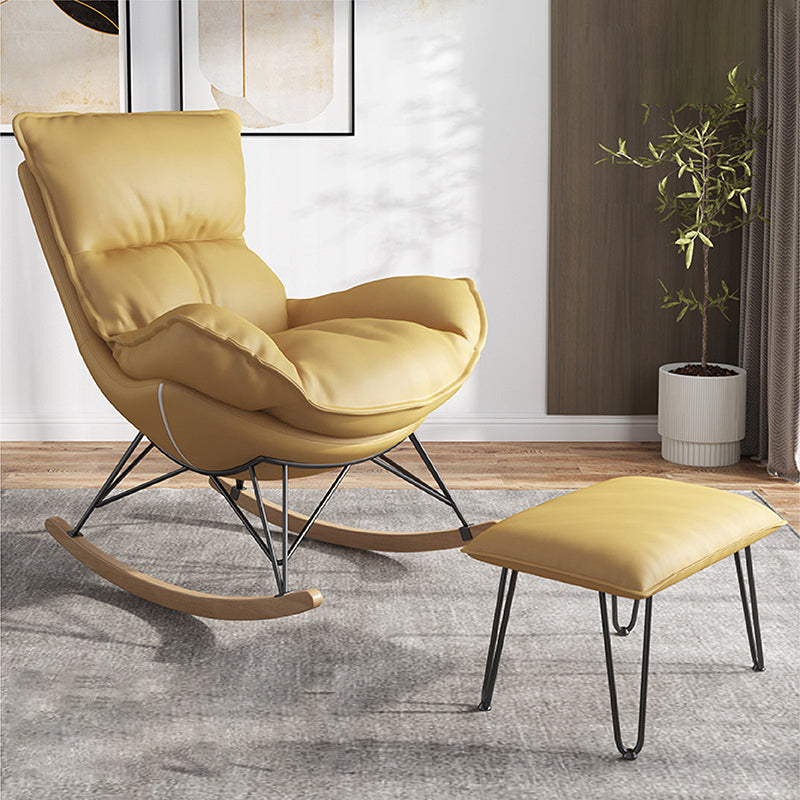 26.7 "L X37.4" W X32.2 "H Sewn Pillow Back Sled Stoel voor de woonkamer