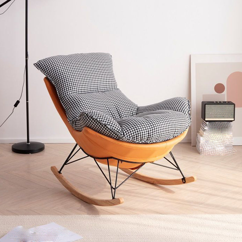 26.7 "L X37.4" W X32.2 "H Sewn Pillow Back Sled Stoel voor de woonkamer