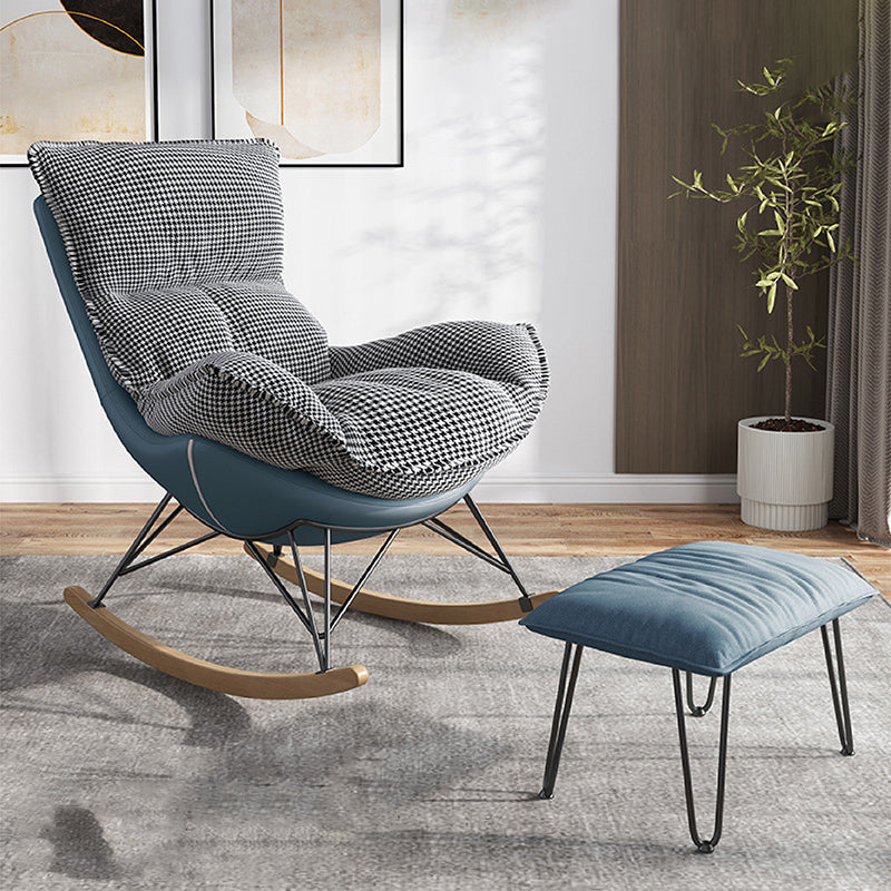 26.7 "L X37.4" W X32.2 "H Sewn Pillow Back Sled Stoel voor de woonkamer