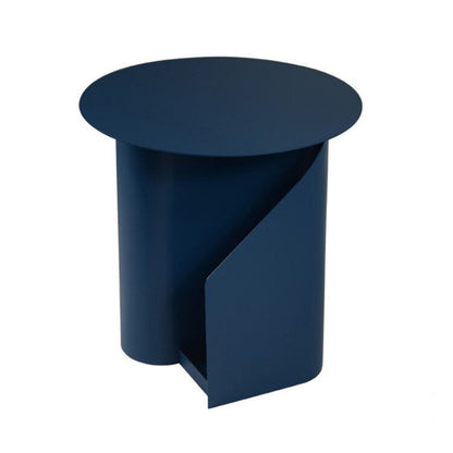 18,5 "hohe moderne mentale abstrakte Seitentisch Rundendend -Tisch mit Lagerung