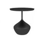 Modern Single Pedestal Base Solid Color Metal Round End Table 19.7"L x 19.7"W x 19.7"H Black Clearhalo 'Coffee & Accent Tables' 'End & Side Tables' 'end_side_tables' 'furn' 'furn_end_side_tables' 'Furniture' 'Living Room Furniture' 5185091